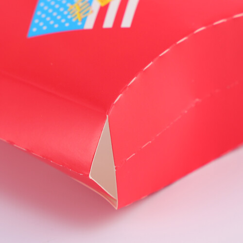 100Pcs Red Paper Chips Boxes Disposable Packaging for Snacks and Fries 1