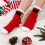 2Pcs Premium Polyester Christmas Warm Socks Soft and Breathable 10