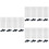 3Sets White Spliced Aquarium Isolation Panel with Suction Cups Durable 7