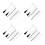 320Pcs Multi Plastic Nail Detail Brushes for Precision Manicure Use 6