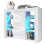 Sideboard Harbor 97cm - White with Gloss Doors and LED Lights 3