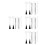 320Pcs Multi Plastic Nail Detail Brushes for Precision Manicure Use 7