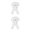 2Sets Kids White Karate Suit Durable Martial Arts Performance Uniform 3