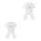 2Sets Kids White Karate Suit Durable Martial Arts Performance Uniform 5
