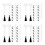 320Pcs Multi Plastic Nail Detail Brushes for Precision Manicure Use 9