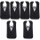 6Pcs Polyester Bib for Adults Adjustable Durable Saliva Pocket Black 7