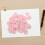 Heart Pattern Wax Stickers Pink Wax Material 50pcs 6