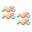 2Sets Fruit Shaped Dough Cutter Set Plastic Molds for Kids Baking Play 7