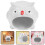 4Pcs White Ceramic Hamster Hideout Durable Summer Cooling Play Nest 4