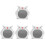 4Pcs White Ceramic Hamster Hideout Durable Summer Cooling Play Nest 5