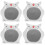 4Pcs White Ceramic Hamster Hideout Durable Summer Cooling Play Nest 7