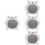 4Pcs White Ceramic Hamster Hideout Durable Summer Cooling Play Nest 8