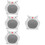 4Pcs White Ceramic Hamster Hideout Durable Summer Cooling Play Nest 9