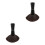2Pcs Coffee Fan Makeup Brushes Precision Powder Blush Cosmetic Tool 9
