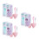 9Sets Facial Mask Bowl Set Plastic DIY Tools Assorted Colors Durable 6