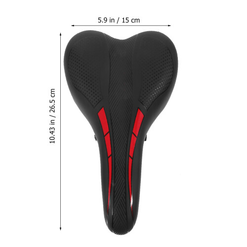 2Pcs Stable PU Bike Seat Cushion Comfortable Replacement for 1