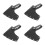 4Pcs Black Covers Durable PU Head Protector Bags 4