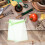 500Pcs Multi-Use Green Fruit Mesh Bags with Drawstring Closure 7