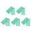 5000Pcs Sturdy Green Warehouse Tested Stickers for Quality Checking 7