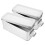 6Pcs Reusable Metal Tin Boxes Silver Cookie Jars with Lids for Kitchen 3