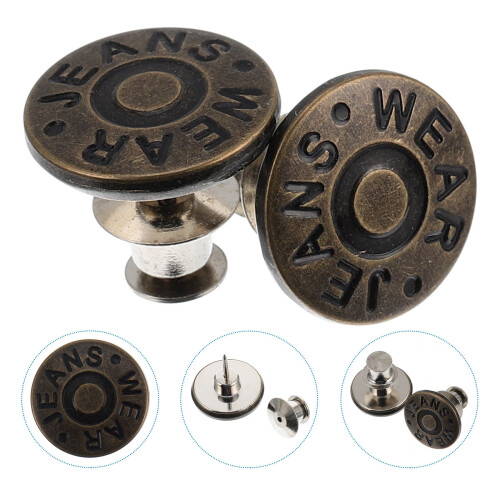 40 Pcs Adjustable Jeans Buttons And Buckles Accessory 2
