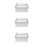 6Pcs Reusable Metal Tin Boxes Silver Cookie Jars with Lids for Kitchen 6