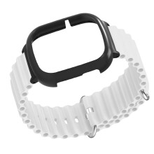 Coque de protection blanche en PC et silicone pour la montre connectée Honor 4, anneau de bezel