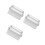 6Pcs Reusable Metal Tin Boxes Silver Cookie Jars with Lids for Kitchen 8