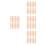 48Pcs Solid Khaki Wood Spindles Decorative Balusters for Indoor Rails 9