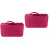 2Pcs Red Cd Dvd Storage Wallet Moistproof Zipper Organizer Case 5