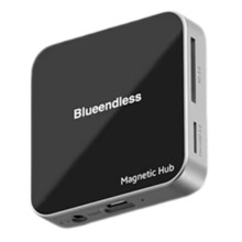 Blueendless Magnetischer USB-C-Hub USB A 3.2 10 Gbit/S PD100W Typ-C Multiport-Adapter /TF-Karten-Hub für  16 15 Pro Max 8