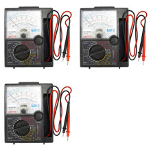3X Analog Multimeter Tester Test Pen Voltage Current Tester  1000V Handheld Pointer Analog Meter Multimeter