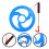 3Sets Plastic Rolling Circle Plaything for Teens Home Use 6
