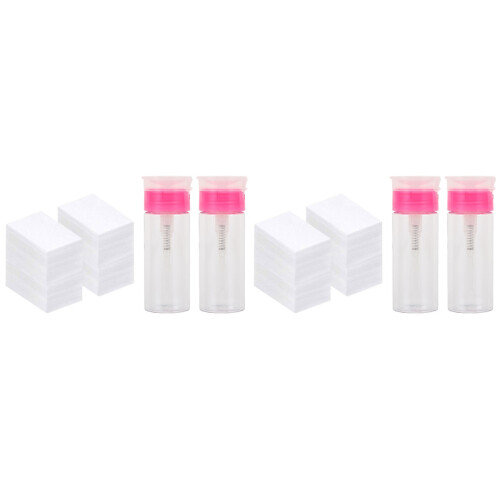 2Sets Nagellackentferner-Flaschen Kunststoff Wiederverwendbar 1
