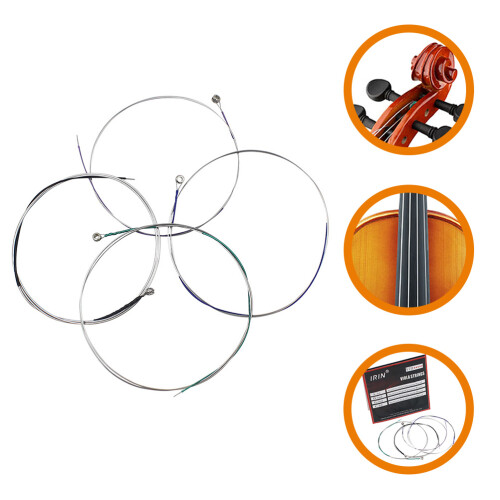 20Pcs Professional Silver Viola Strings Replacement for Strong Tone 1