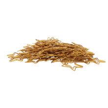 Star Shaped 100PCS Small Metallic Paper Clips