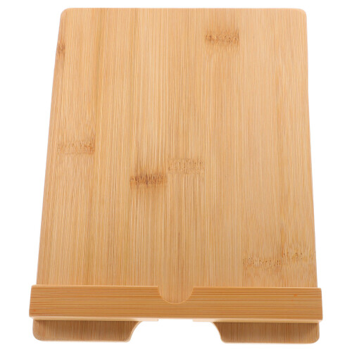 2Pcs Minimalist Bamboo Tabletop Sign Holder Menu Display Stands 1