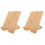 2Pcs Minimalist Bamboo Tabletop Sign Holder Menu Display Stands 4
