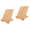 2Pcs Minimalist Bamboo Tabletop Sign Holder Menu Display Stands 5