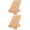 2Pcs Minimalist Bamboo Tabletop Sign Holder Menu Display Stands 6