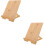 2Pcs Minimalist Bamboo Tabletop Sign Holder Menu Display Stands 7