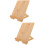 2Pcs Minimalist Bamboo Tabletop Sign Holder Menu Display Stands 8