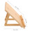 2Pcs Minimalist Bamboo Tabletop Sign Holder Menu Display Stands 9