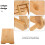2Pcs Minimalist Bamboo Tabletop Sign Holder Menu Display Stands 11