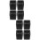 8Pcs Durable Black Plastic Speaker Handles for Replacement and Carry 8
