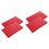 4Pcs Red PU Multi-Function Clipboards, Paper File Organizer for Work 5