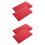 4Pcs Red PU Multi-Function Clipboards, Paper File Organizer for Work 6