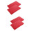 4Pcs Red PU Multi-Function Clipboards, Paper File Organizer for Work 8