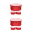 6Pcs Red Round Tin Boxes for Candy Cookies Snacks Tinplate Storage Set 8