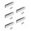 200Pcs Plastic Shutter Replacement Pins Silver Durable Latch for Home 9